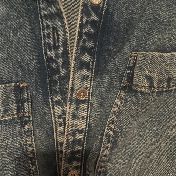 Alice + Olivia Denim Blue Long Sleeve Dress - Picture 5 of 7